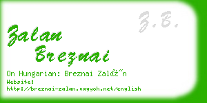 zalan breznai business card